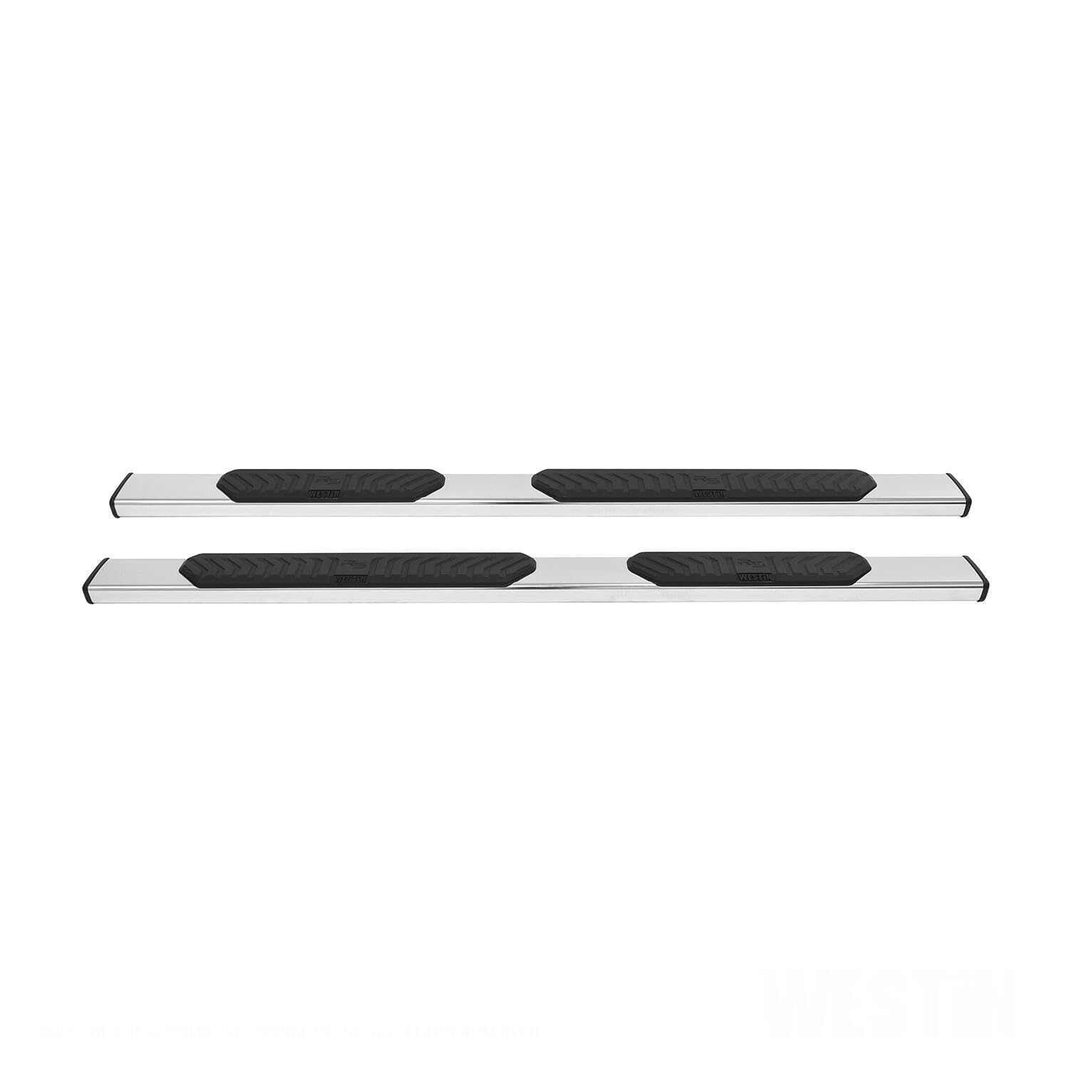 Westin 28-51030 R5 Nerf Bars Fits 2007-2018 Silverado Sierra 1500 2007-2019 Silverado Sierra 2500 3500 Crew Cab (Exc 2007 Classic) Stainless Steel Pair