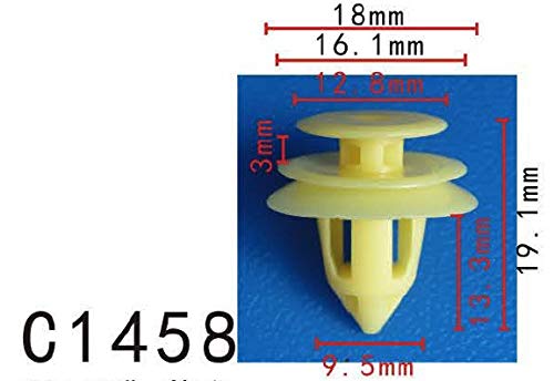Autobahn88 Retainer Clip For Pillar Panel, Compatible With Toyota (Oem: 9046709215) (Pack Of 20)