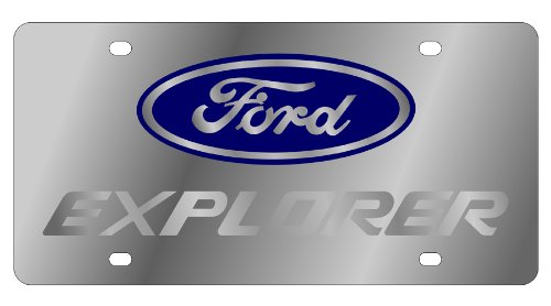 Eurosport Daytona Compatible/Replacement For Ford Explorer Stainless Steel License Plate