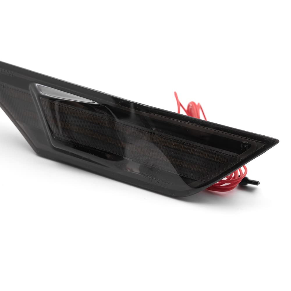 Civic Led Side Marker Lights For 2016-2021 Honda Civic Sedan Coupe Hatchback Smoked Lens Sidemarker Amber Led Turn Signal/White