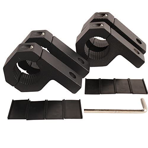 House Tuning 1 Inch Bar Clamp-Pack 4 Roof Rack Bar Mounts Tube Clamps Horizontal Bar Clamp Mounting Bracket For Motorcycle Atv U