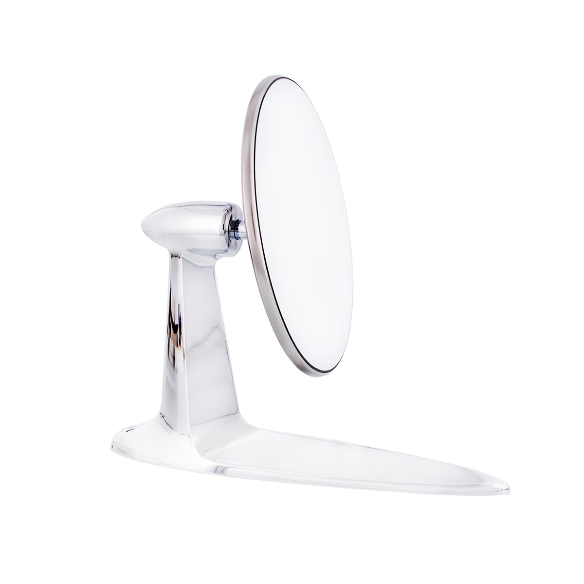 United Pacific C555728 Stainless Steel Exterior Rear View Mirror for 1955-57 Chevy Passenger Car, Chrome Plated Mirror Arm, L/H or R/H Application – ONE UNIT