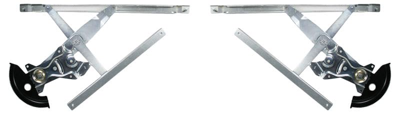 Trq Driver & Passenger Side Power Window Regulator Set Compatible With 1995-2005 Chevrolet Cavalier Pontiac Sunfire