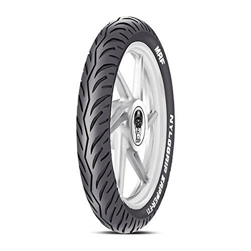 Mrf Nylogrip Zapperfx1 100/80 17 52P Tubeless Bike Tyre, Front (Mrf22)