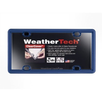 Weathertech Clearcover License Plate Cover And Frame, Navy Blue