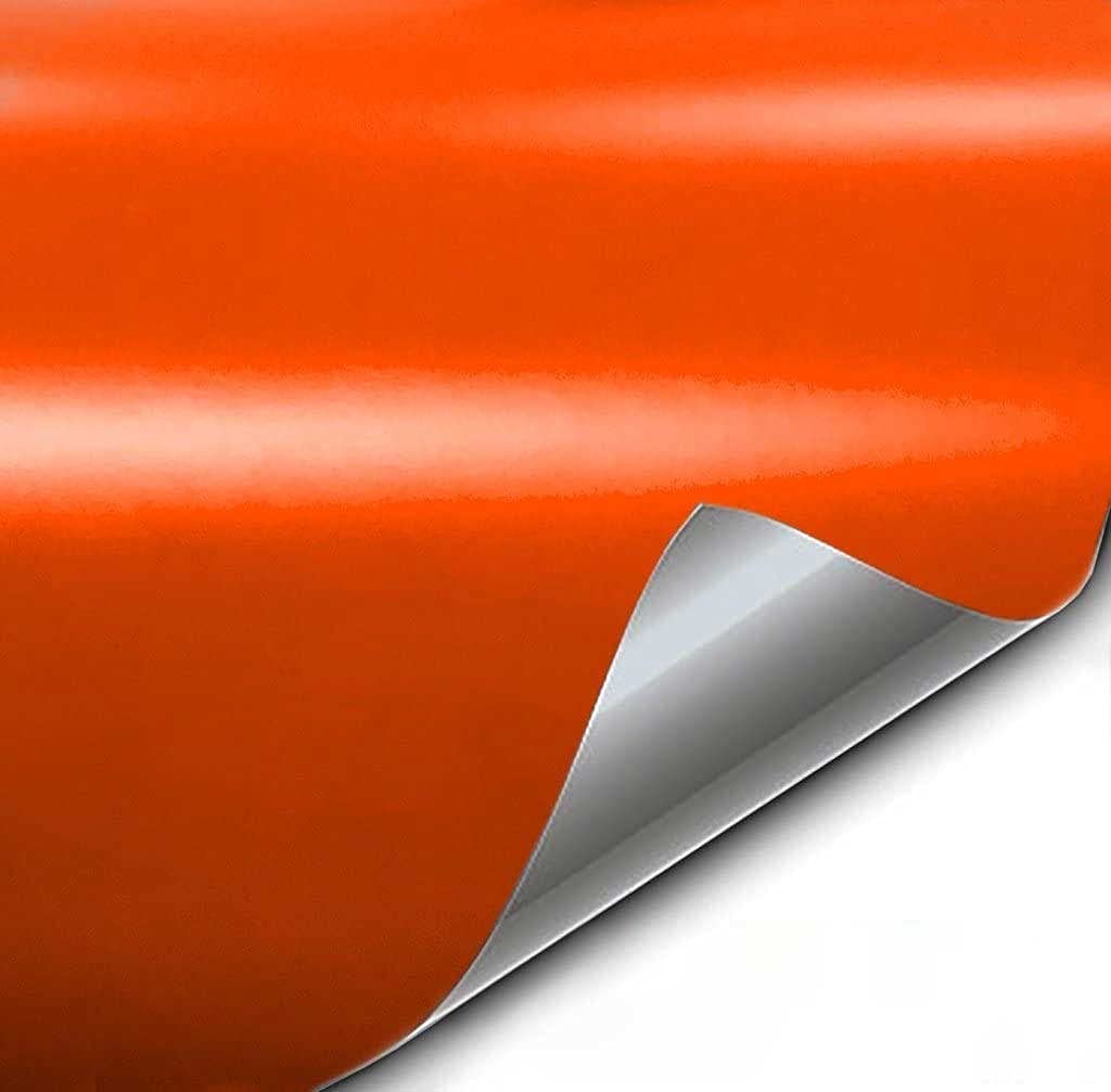 Vvivid+ Premium Vinyl Wrap Film (1/2Ft X 5Ft, Matte Arancio Argos Red Orange)