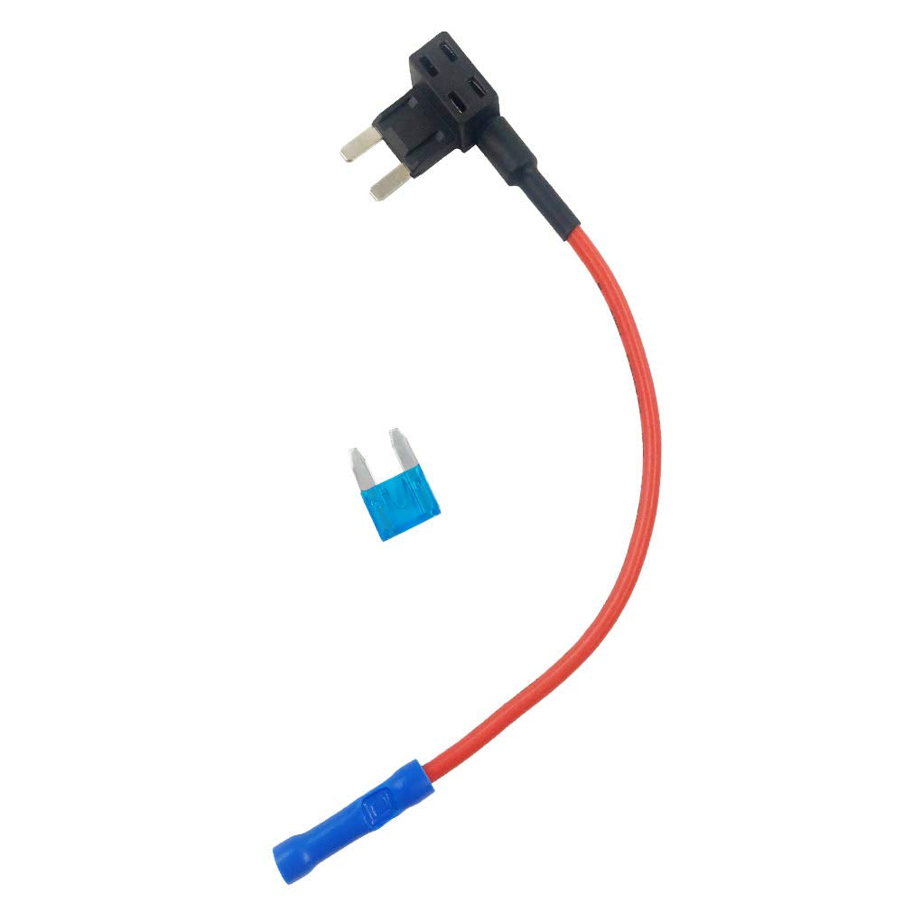 Jabinco 5 Pack 12V Car Add-A-Circuit Fuse Tap Adapter Mini Atm Apm Blade Fuse Holder