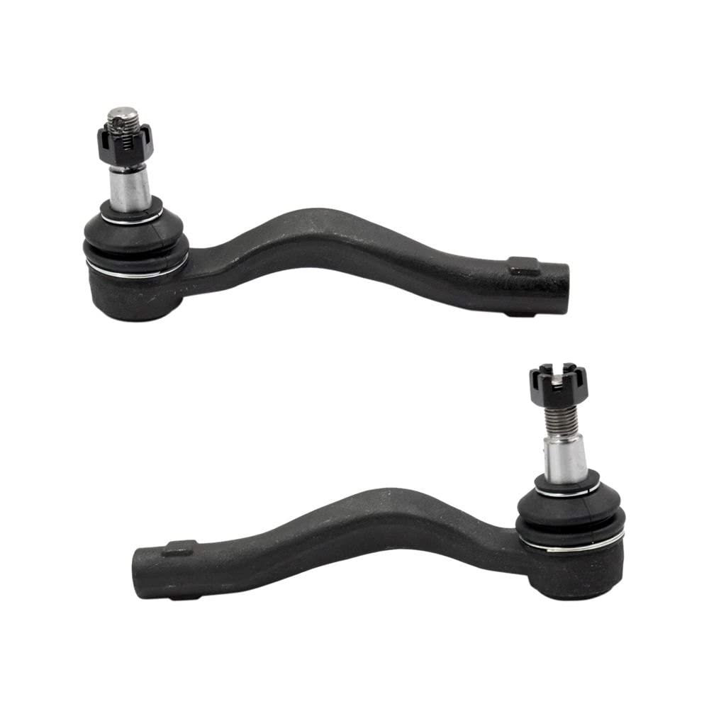 TRQ Front Outer Tie Rod Set Compatible with 2008-2014 Mercedes-Benz C300 2012-2015 C350 2013-2014 E350 2015-2018 E400