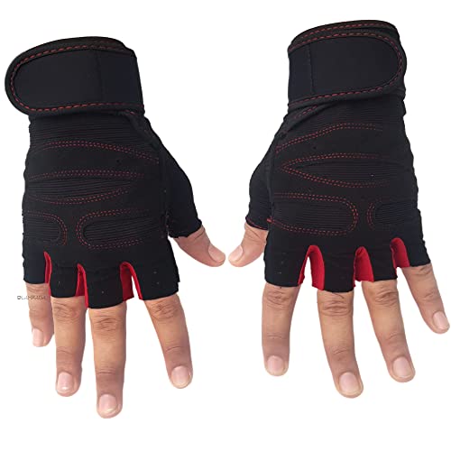 Olahraga Half Finger Tactical Microfiber Cycling Gloves, AntiSlip Breathable Motorcycle Mountain Bike Sports Training Or Outdoo