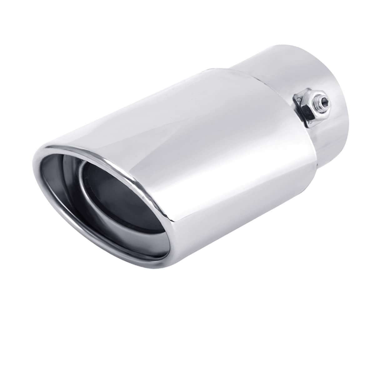 Dsycar Universal Stainless Steel 1.5 - 2.25 Inlet Exhaust Tips, Fit Pipes Diameter 1.5-2.25 inch, Adjustable Car Decoration 