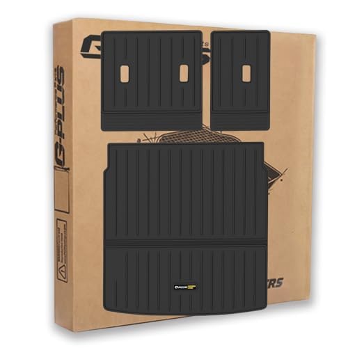 G-PLUS Floor Mats Compatible with Mazda 2023 CX-50 w/Seat Back Protection TPE All Weather Full Cover Protection 3 Piece,Black