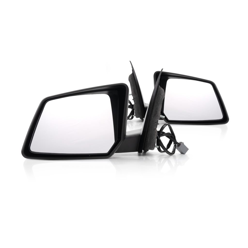 For GMC Acadia Door Mirror 2009-2016 Pair Driver and Passenger Side Textured Power Non-Heated Folding GM1320388