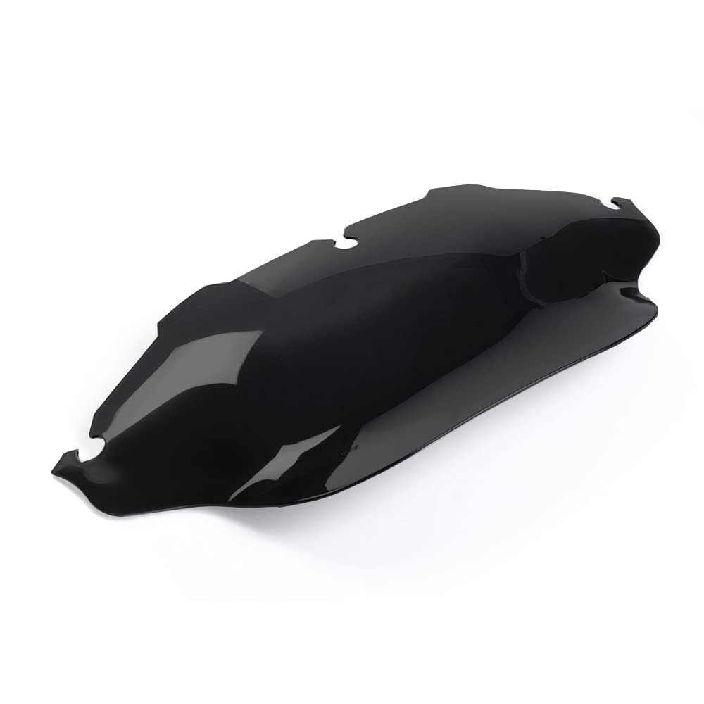 WYNMOTO Black 8'' Wave Windshield Windscreen Compatible for 1996-2013 Harley Davidson Street Glide Electra Glide Ultra Classic T