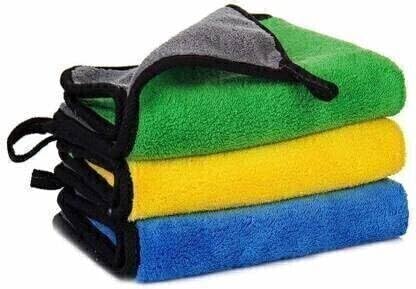 ASTRELLA Microfiber Vehicle Washing Cloth | 500 GSM Super Absorbent & ScratchFree Cleaning Towel for Cars & Bikes (Pack of 3)