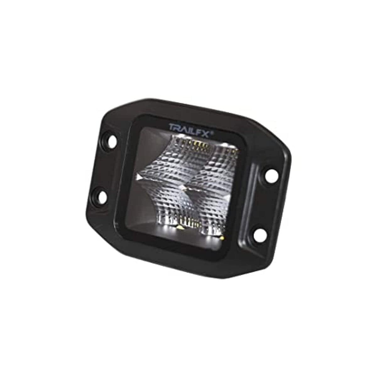 3 Inch Flush Mount Cube Blacked-Out Led, Flood Beam, 2400 Lumens, Includes Wiring Harness & Mounting Hardware, Set Of 2