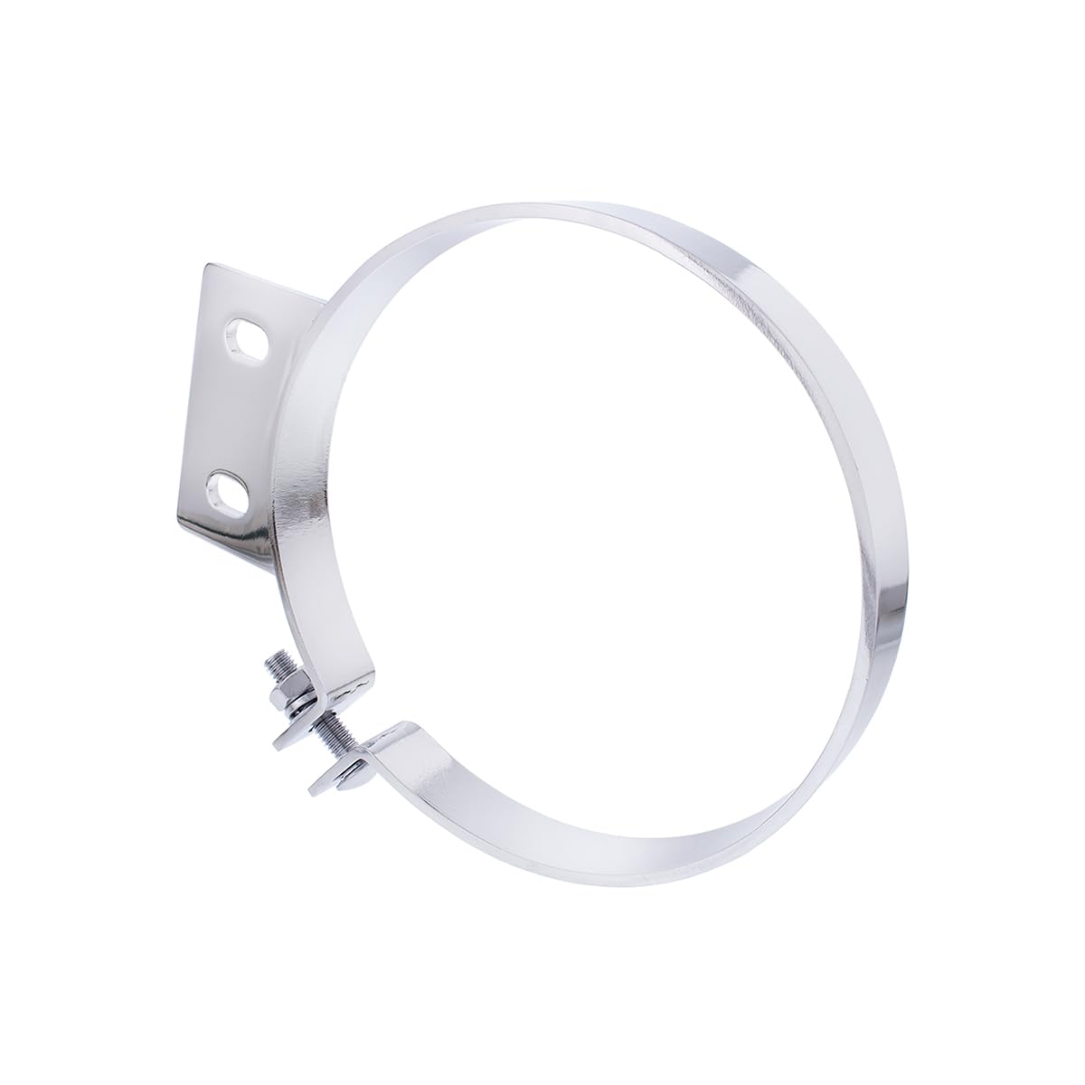United Pacific 10332 Chrome Plated Exhaust Clamp For Peterbilt, Triple Chrome Plated, Strong & Durable, Steel Construction - One