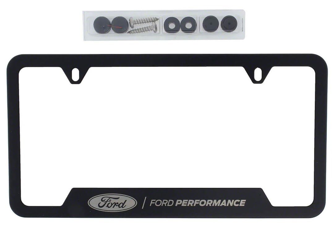 Ford Performance Black Stainless Steel License Plate Frame