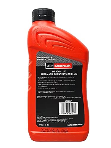 Motorcraft MERCON LV Automatic Transmission Fluid (ATF) - 12 Quart Case, Premium Quality for Smooth Performance