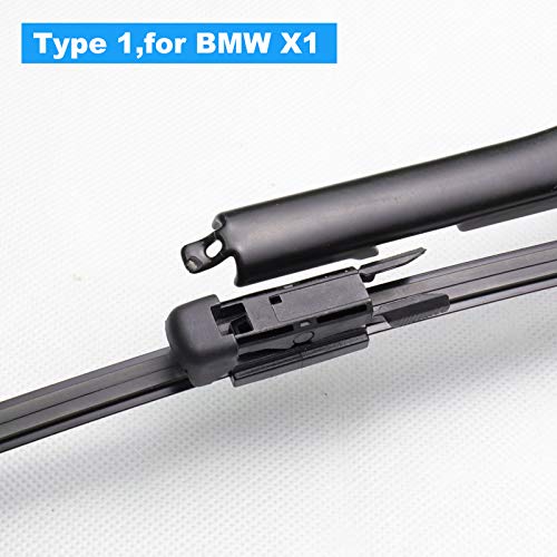 Rear Wiper Blade,Aslam Rear Windshield Wiper Blades Type-E 12I For Original Equipment Replacement,Exact Fit(Pack Of 2)