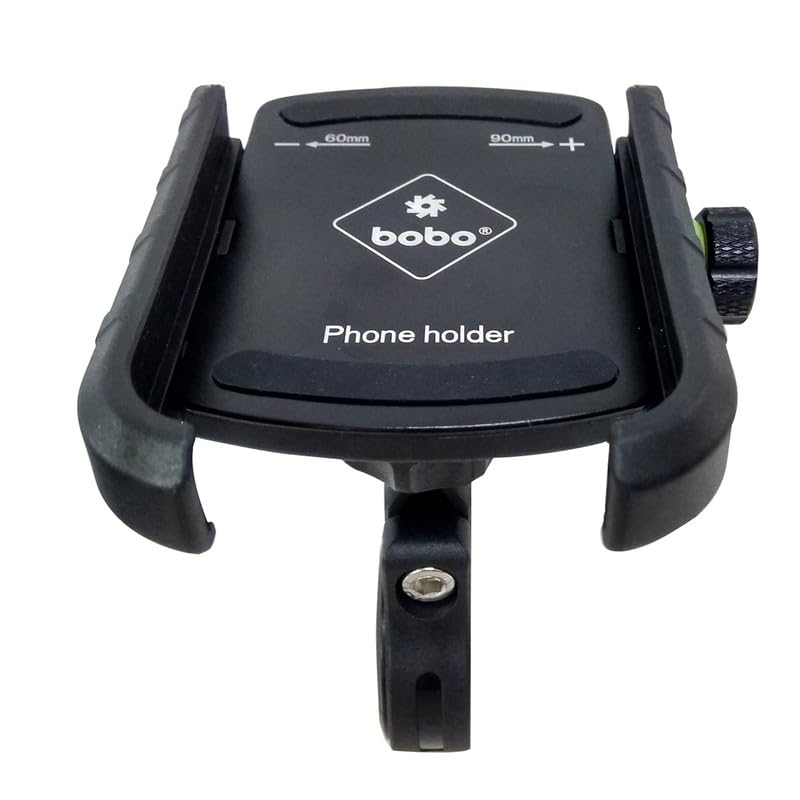 BOBO BM4 JawGrip Waterproof Bike/Motorcycle/Scooter Mobile Phone Holder Mount, Ideal for Maps and GPS Navigation (Black)