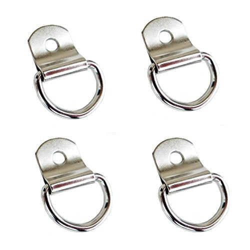 4 Pack Heavy Duty Saddle Repair 3/4'' Clip & Dee 5/8'' D-Ring
