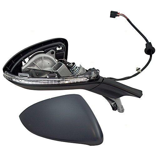 Brock Replacement Passengers Power Side View Mirror Heated Signal Compatible with 2015 2016 2017 2018 2019 Golf & GTI 5GM 857 508 9B9 5G0 857 538 E GRU