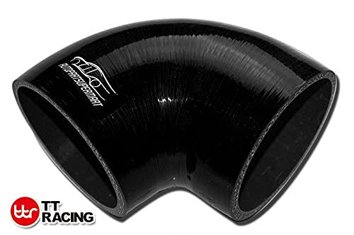 4-Ply Silicone 90 Degree Elbow Radiator Hose Joiner Pipe Black 38Mm 1.5 (1-1/2)