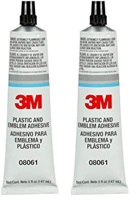 3M Plastic And Emblem Adhesive, 08061, 5 Oz Tube (Pack Of 2)