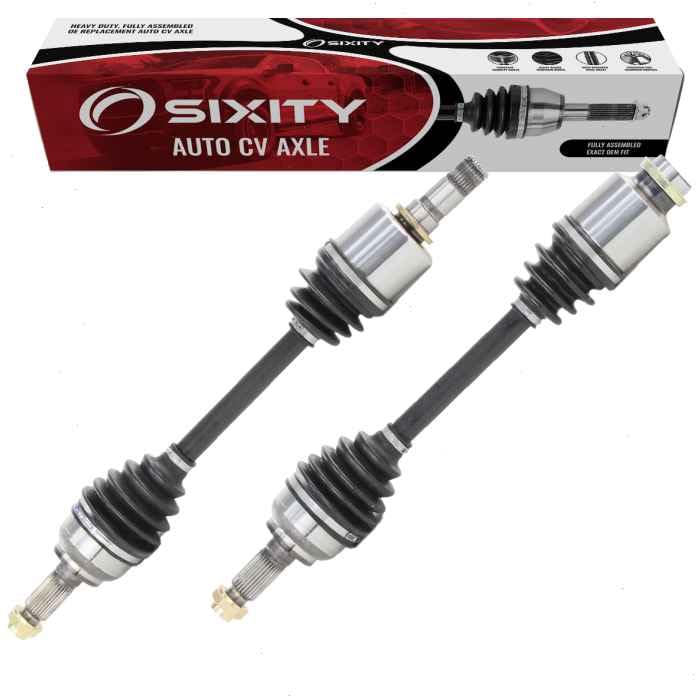 Sixity Auto 2 pc Front CV Axle Kit compatible with Mazda 3 2.0L L4 2.3L 2.5L 2007-2013 - Pair Left Right Driver Passenger Comple