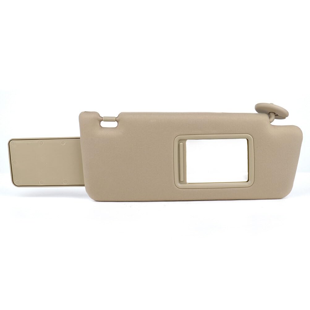 Scitoo Beige Right Passenger Side Sun Visor Compatible For Toyota For Tacoma 2005-2014, Car Sun Visor Without Sunroof Without Li