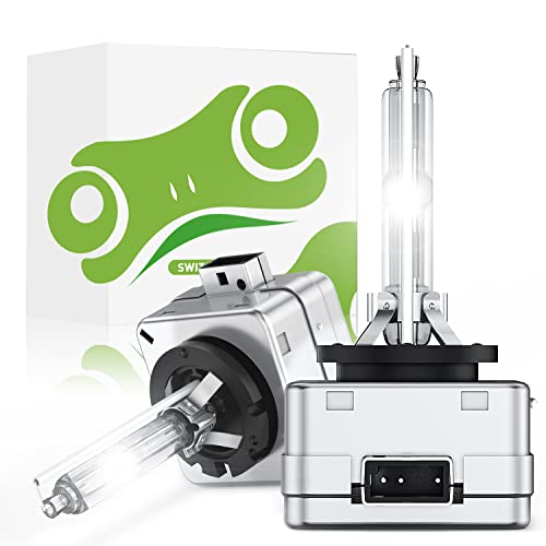 GOOACC D3S HID headlight bulbs,6000k Diamond White,High low beam,Xenon replacement bulbs-2pcs