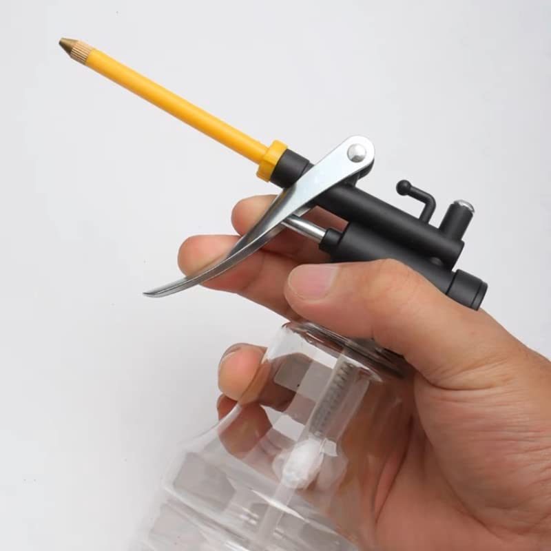 Transparent Oil Cans With Dual Spouts - Straight And Flex | Visible Fill Line | Ideal For Automotive, Machinery, And Household U