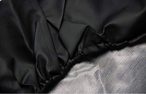 Comily Plus+ 15Inch Universal Pvc Spare Tire Wheel Cover Waterproof Dustproof Protector-Plain Black(15'' For Diameter 27.6''-28.