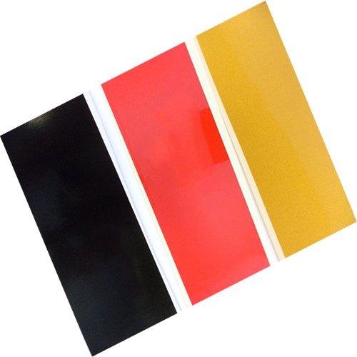 Xotic Tech 9.8 Euro Germany Flag Color Stripe Decal Sticker For Car Hood Bumper Side Mirror Exterior Interior Decoration