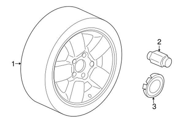 Mopar 5Ht59Pakac Cap Wheel Center