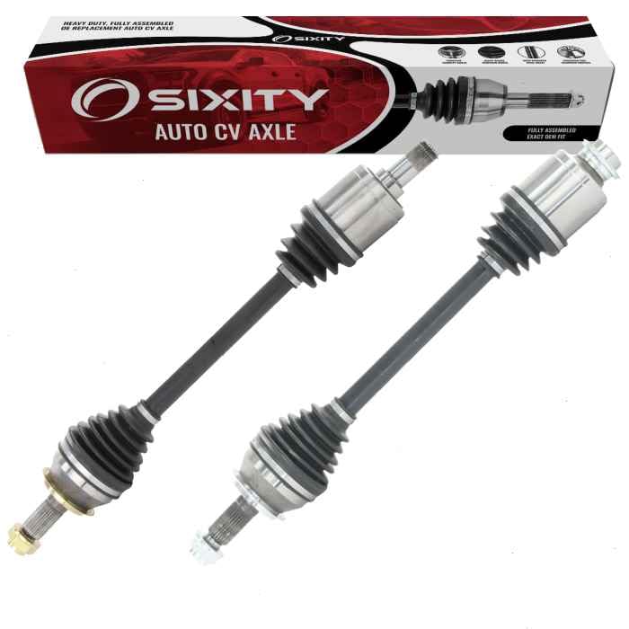 Sixity Auto 2 pc Front CV Axle Kit compatible with Honda CR-V 2002-2006 - Pair Left Right Driver Passenger Complete Axle Shaft A