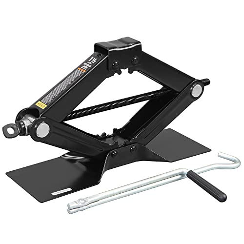 Torin At10152B Steel Scissor Lift Jack Car Kit, 1.5 Ton (3,000 Lb) Capacity, Black