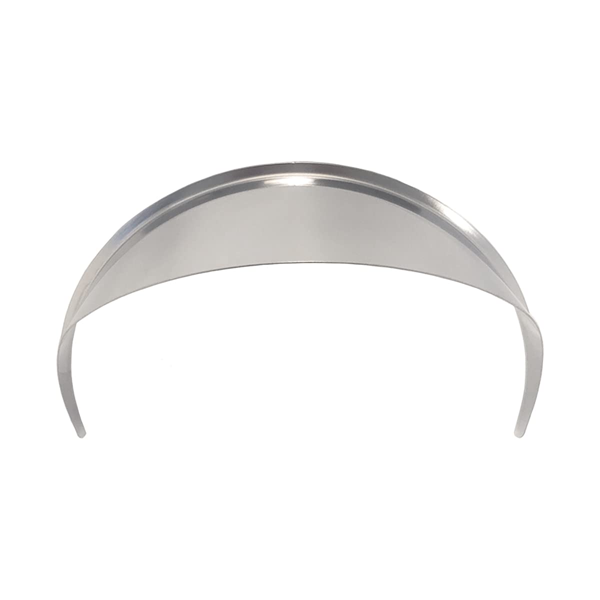 United Pacific 10468 Stainless Steel Round Headlight Visor For 7    & 5     Headlights, Highly Polished, Machine Tooling - One V