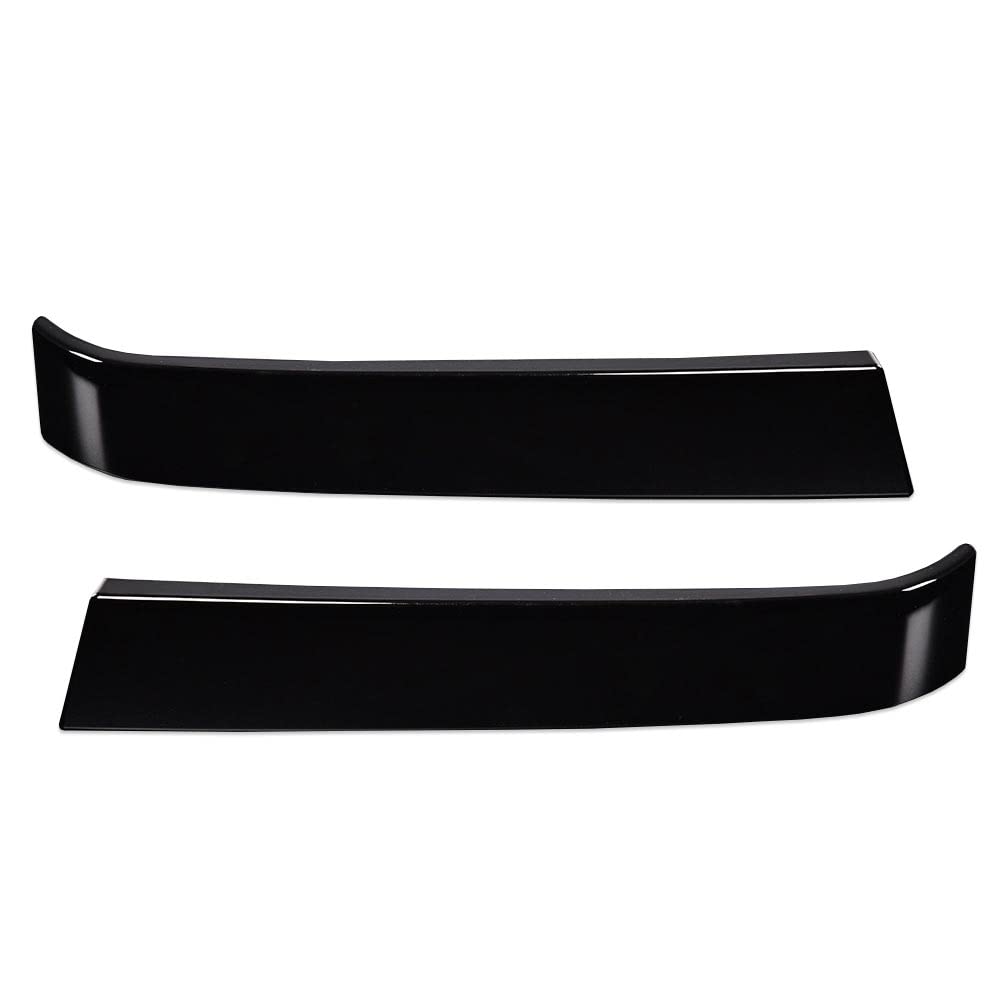 Pit66 Grille Trims Set, Compatible With 2003-2007 Chevy Silverado, Lh Rh Driver & Passenger Side, 2 Pcs, (Black)