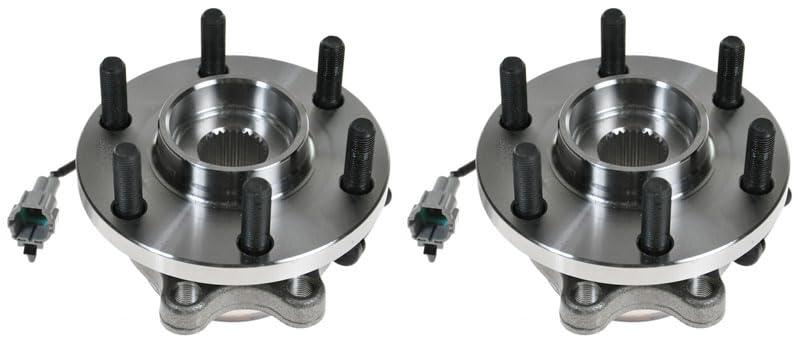 Trq Front Wheel Hub Bearings Assembly Set Compatible With 2005-2019 Nissan Frontier 2005-2012 Pathfinder 2005-2015 Xterra 2009-2