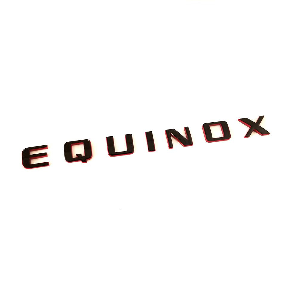 Yoaoo 2X Oem Chrome Equinox Nameplate Letter Emblems Badges Glossy For Equinox 23299758