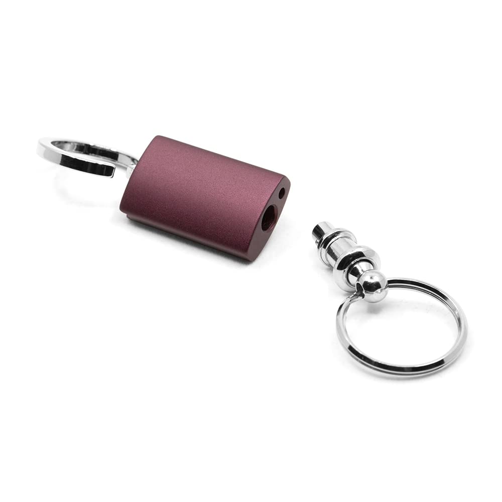 Au-Tomotive Gold Anodized Aluminum Valet Key Fob For Dodge Ram (Burgundy)