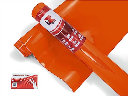 Avery Dennison Sw900 370-O Gloss Orange Supreme Wrapping Film Vinyl Vehicle Car Wrap Sheet Roll - (12'' X 60'' W/Application Car