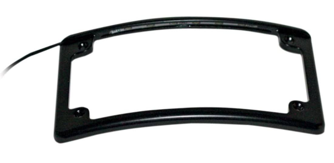 Custom Dynamics LPF-RAD-B-LP License Plate Frame - Radius Style, Black Color