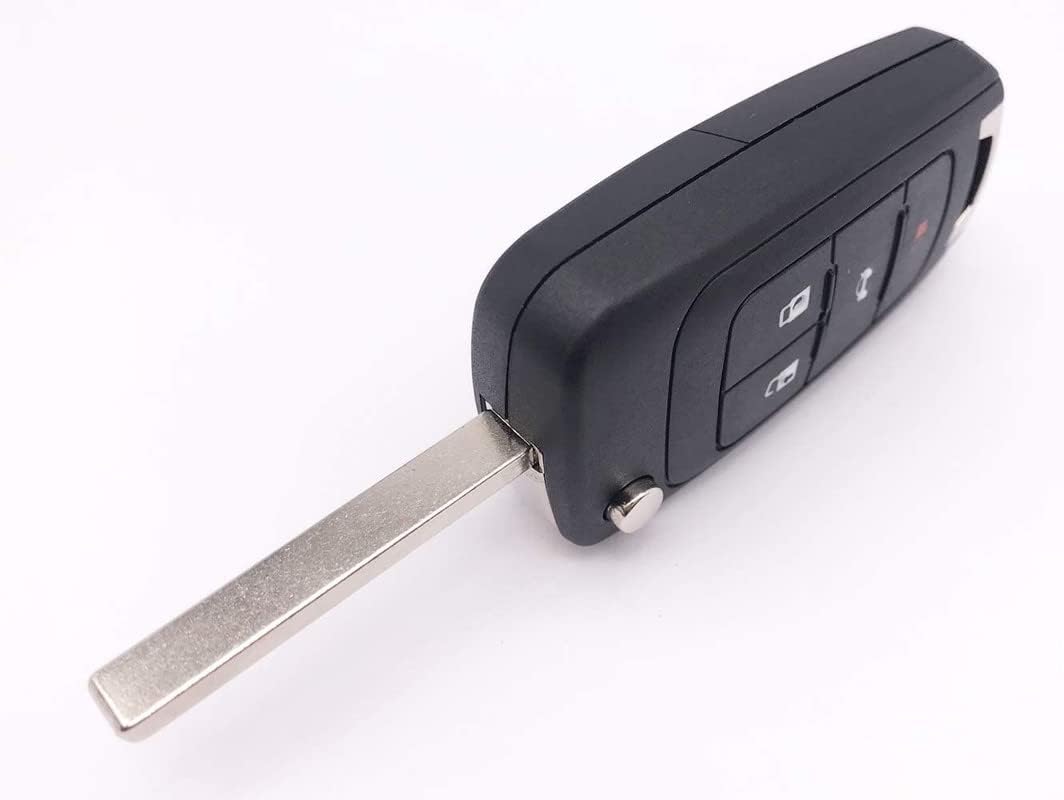 Horande Folding Flip Replacement Key Fob Cover Case fit for 2010 2012 2011 2014 Chevy Cruze Malibu Camaro Equinox Equinox Sonic