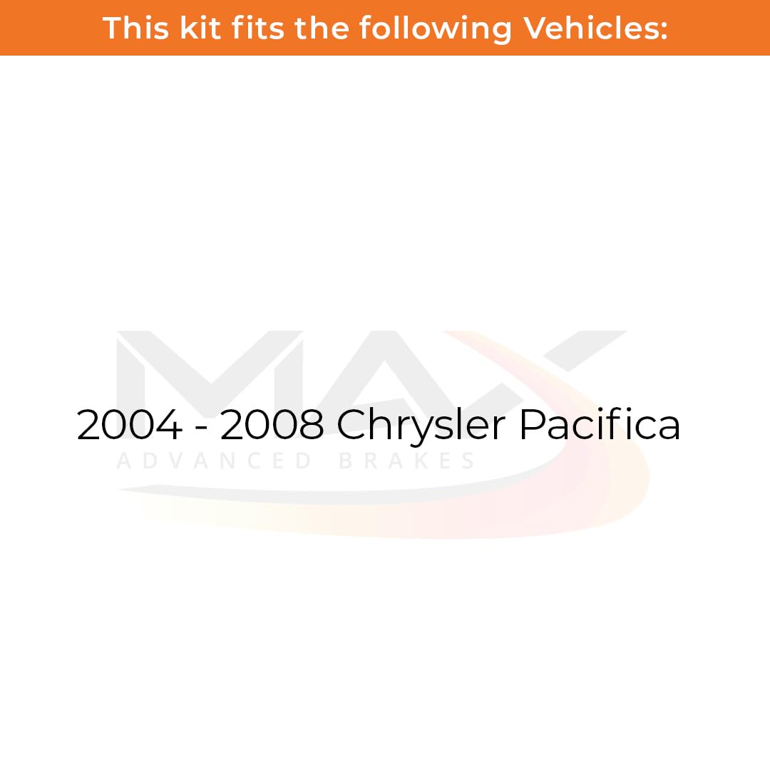 Max Advanced Brakes Rear Brake Kit Compatible With 2004 2005 2006 2007 2008 Chrysler Pacifica Replacement Premium Oe Disc Brake