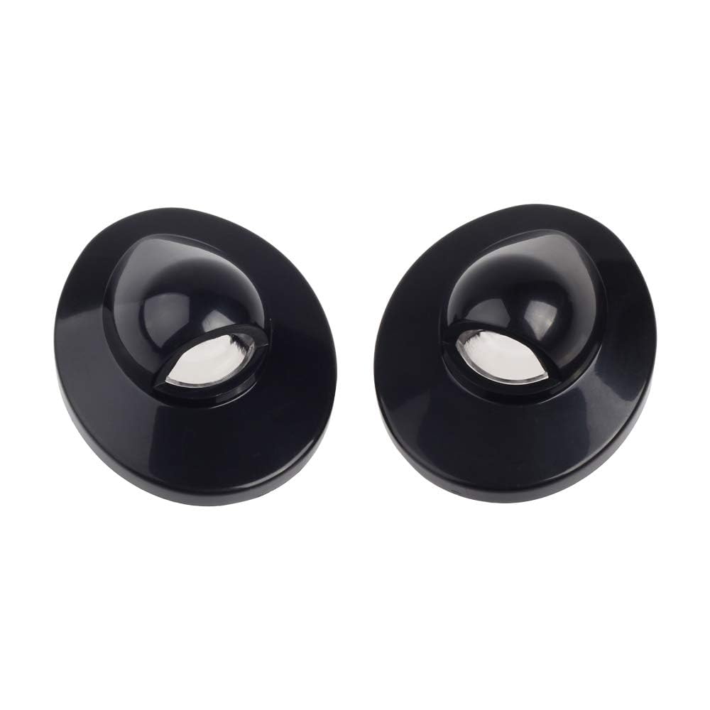 Hercoo License Plate Lights Lamp Lens Black Housing Compatible With 1999-2015 F150 F250 F350 F450 F550 Super Duty Bronco Excursi