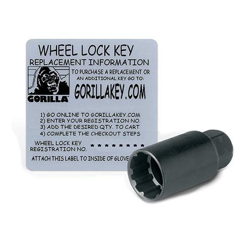 Gorilla Automotive 76681N Duplex Acorn Wheel Locks (1/2' Thread Size), Pack Of 4