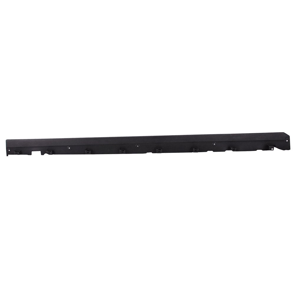 IKON MOTORSPORTS Side Skirts Extension for 2010-2014 Ford Mustang V6/V8, Unpainted Black Polypropylene Rocker Panel Spoiler