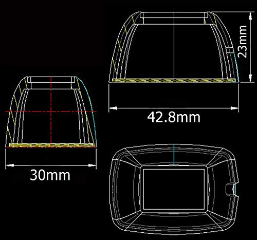 Quentacy Rocker Toggle Switch Dc12V/10A 24V/5A Spst On-Off Wired Led Paste Diy Switch For Car Boat Marine Truck Rv